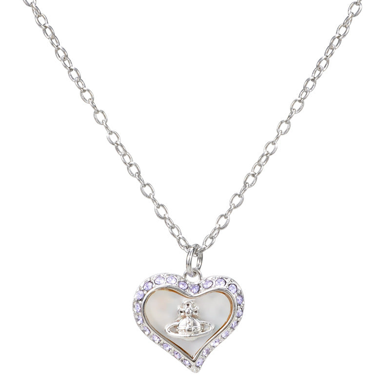 Vivienne Westwood love series shell pendant necklace
