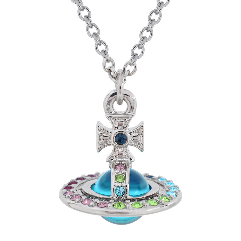 Vivienne Westwood gradient stereo 10MM micro glass bead pendant