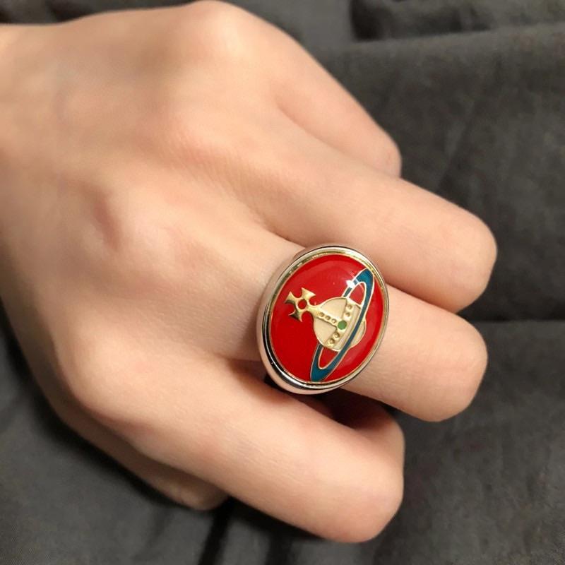 Vivienne Westwood enamel buckle ring