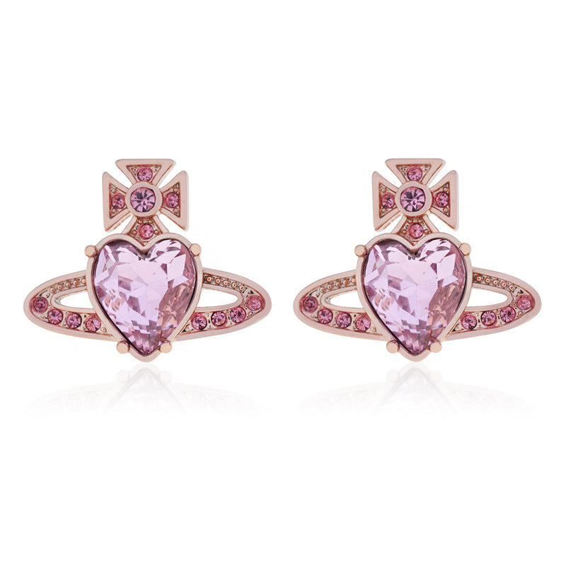Vivienne Westwood bohemian style loving heart zircon