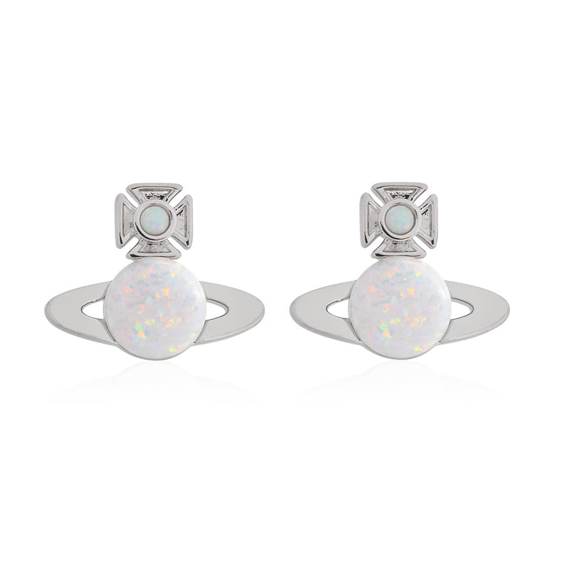 Vivienne Westwood isabelitta opal stone earrings small and exquisite