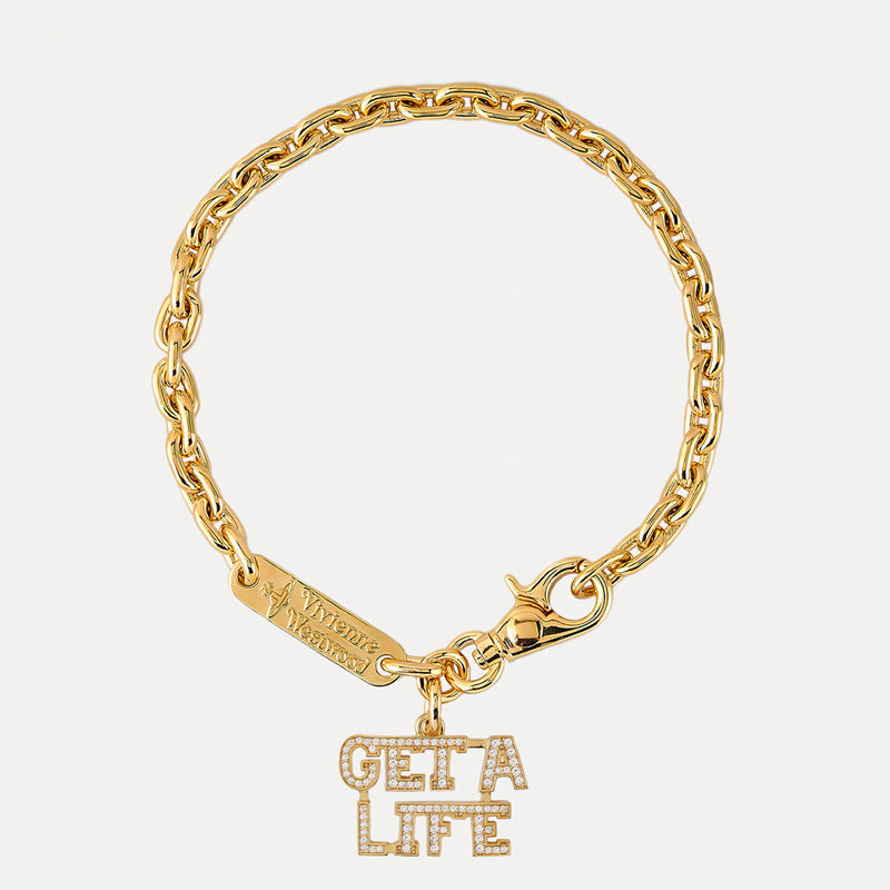 Square plate big letter necklace personality European and American punk star same style