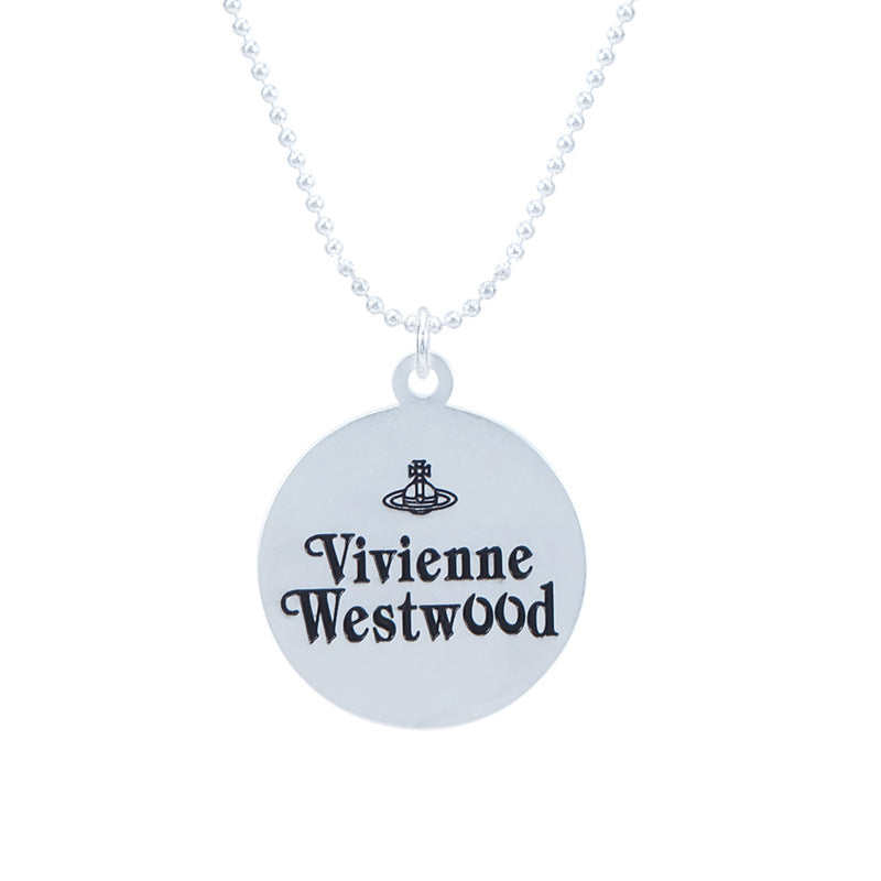 Vivienne Westwood round pendant necklace personality punk all-match