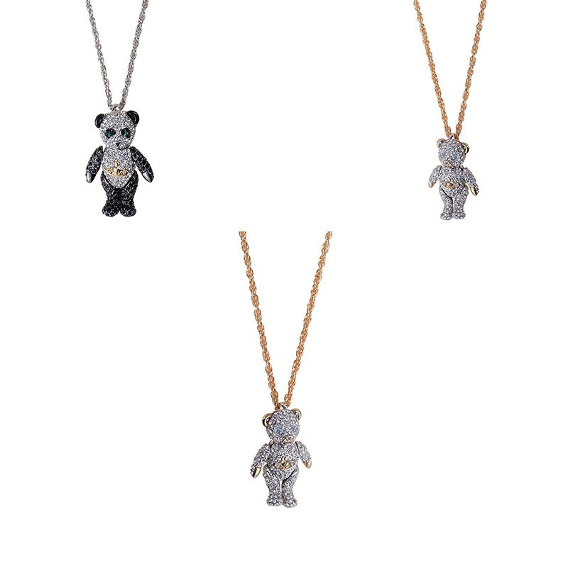 Vivienne Westwood full Diamond Bear pendant