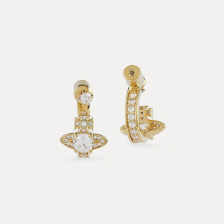 Vivienne Westwood U-shaped full-jeweled stud earrings exquisite luxurious earrings