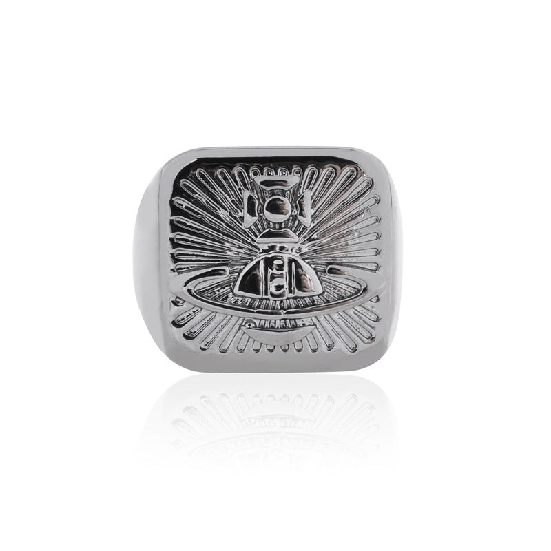 Vivienne Westwood New Orb Stamp LOGO ring