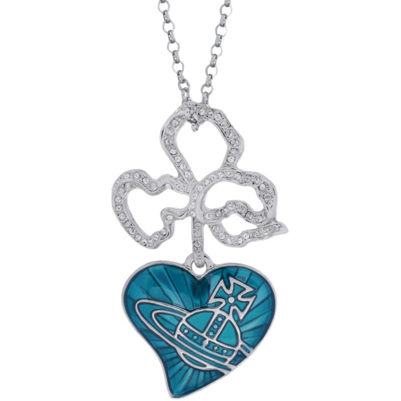 Vivienne Westwood love pendant necklace personality European and American punk