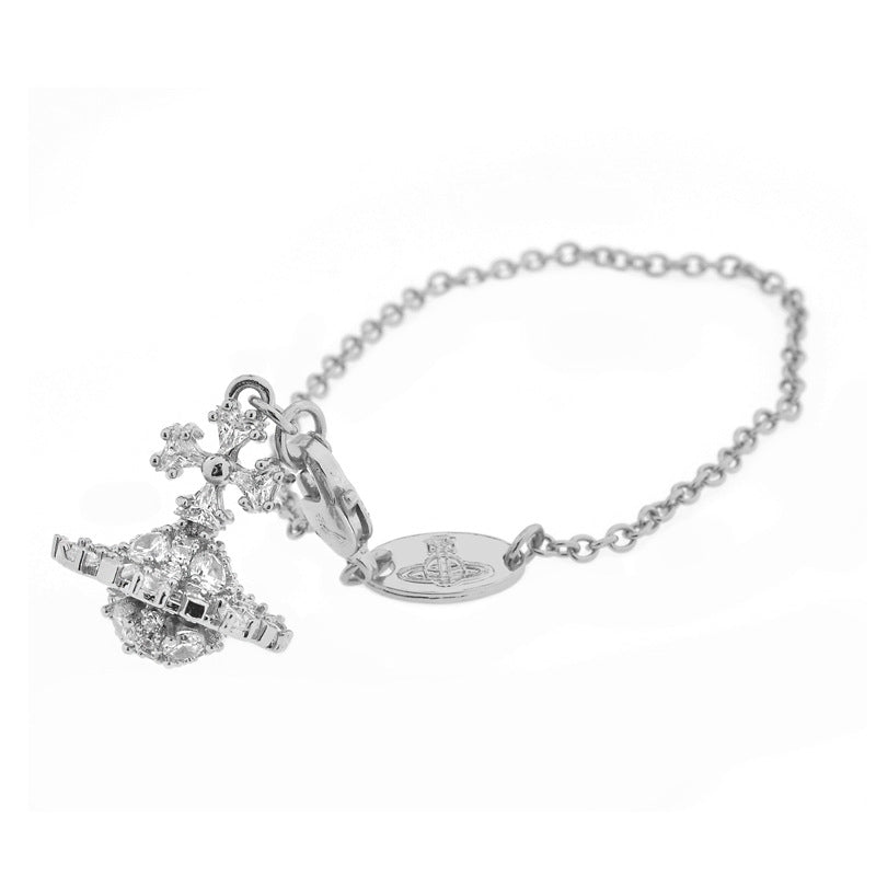 Vivienne Westwood Irina three-dimensional special-shaped stone bracelet necklace High sense