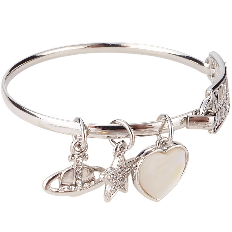 Vivienne Westwood love letter bracelet natural shell bracelet personality European and American