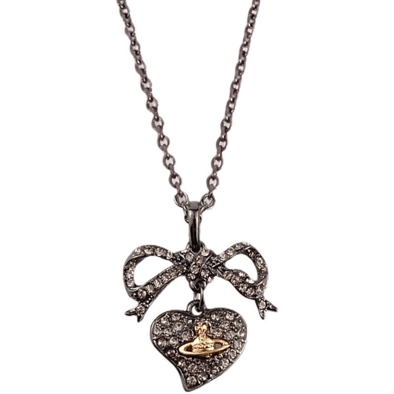 Vivienne Westwood bow pendant necklace exquisite high-grade all-matching