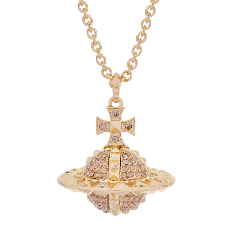Vivienne Westwood rivet series necklace punk exquisite luxury pendant