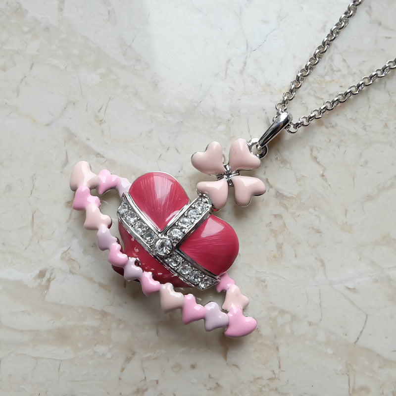 Pink Love pendant necklace Valentine's Day Limited