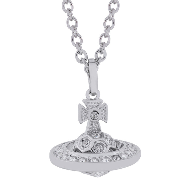 Honeycomb three-dimensional pendant necklace women's exquisite high sense