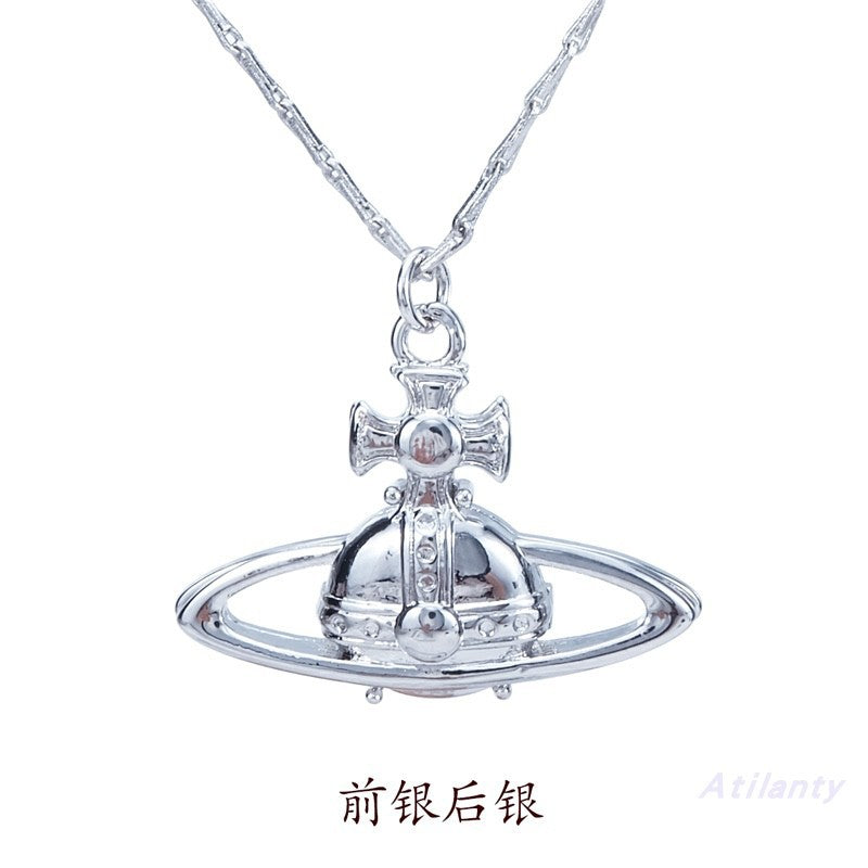 Vivienne Westwood front and rear two-color necklace niche European and American punk