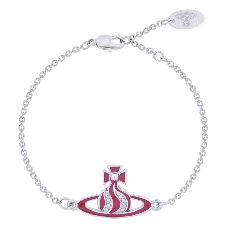 Vivienne Westwood twisted cream paint bracelet High sense