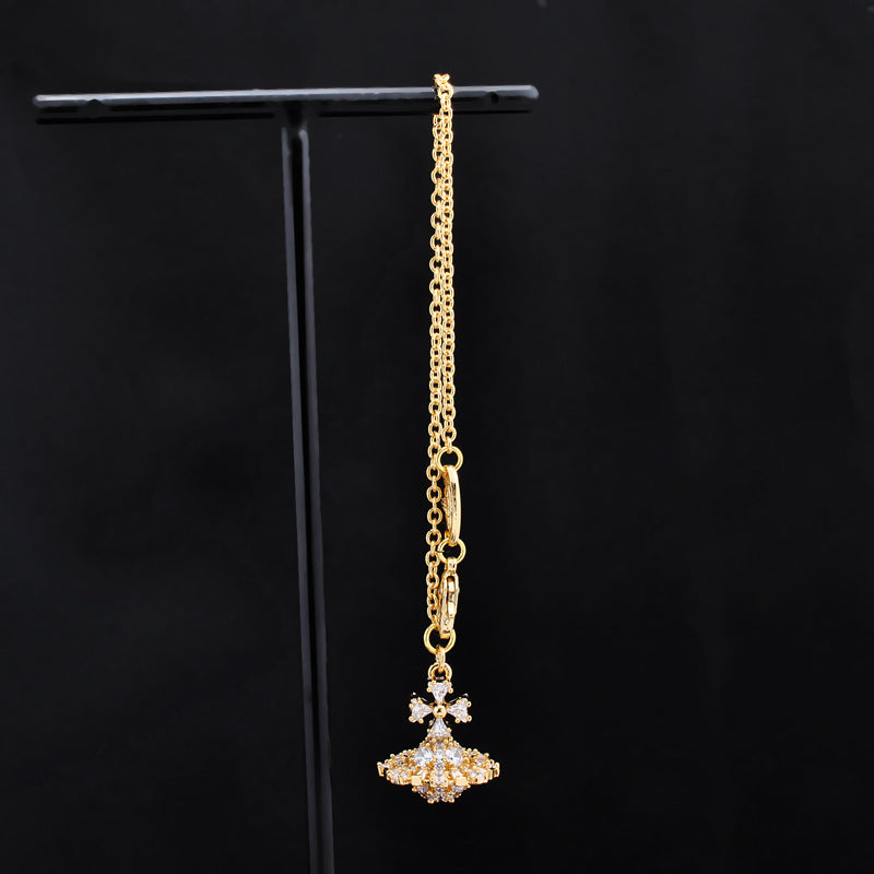 Vivienne Westwood three-dimensional shaped stone bracelet European and American punk