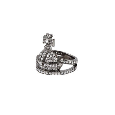 Vivienne Westwood diamond inlaid crown ring versatile high-end