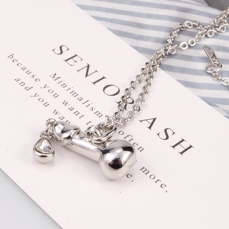 Vivienne Westwood water drop pendant necklace personality punk
