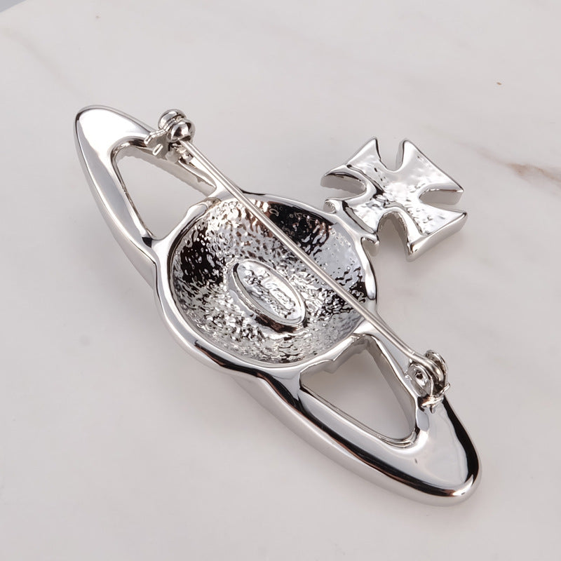 Vivienne Westwood diamond-free starry brooch shiny XINGX