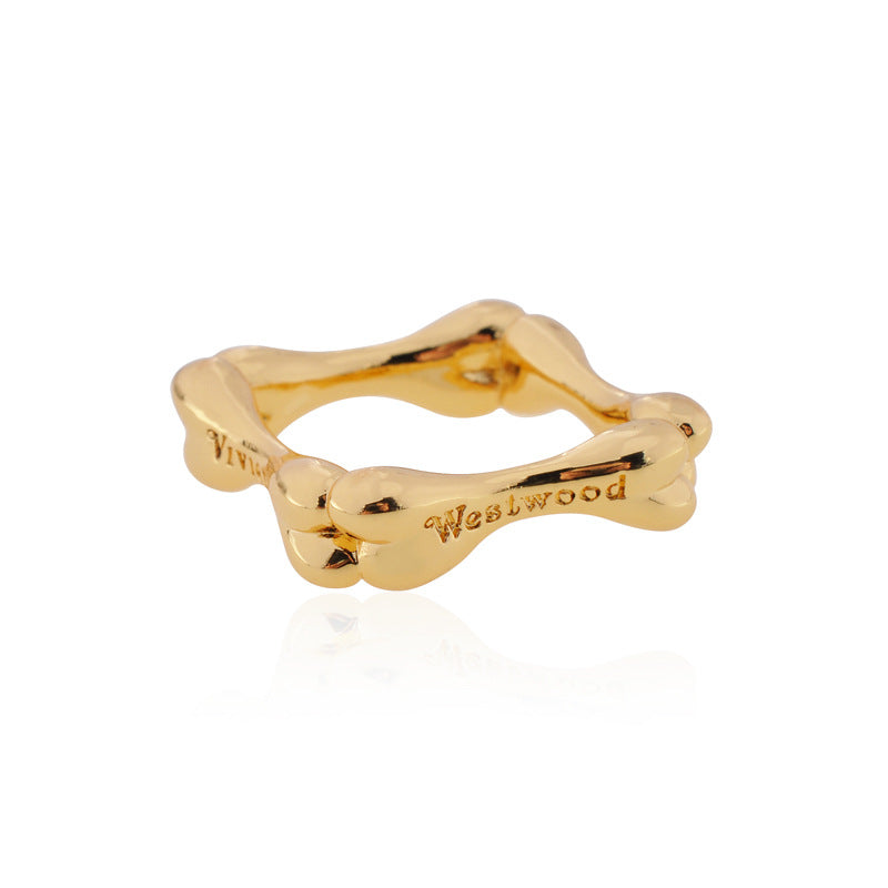 Vivienne Westwood bone ring personality European and American punk