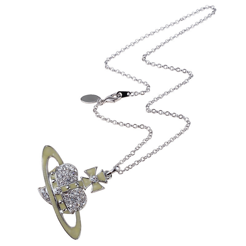 Vivienne Westwood large paint love pendant necklace exquisite high-end