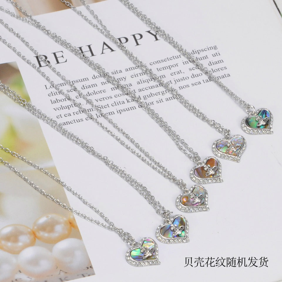 Vivienne Westwood love series shell pendant necklace