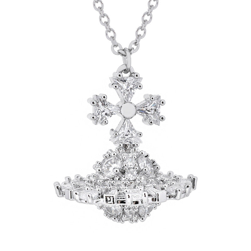 Vivienne Westwood Irina three-dimensional special-shaped stone bracelet necklace High sense