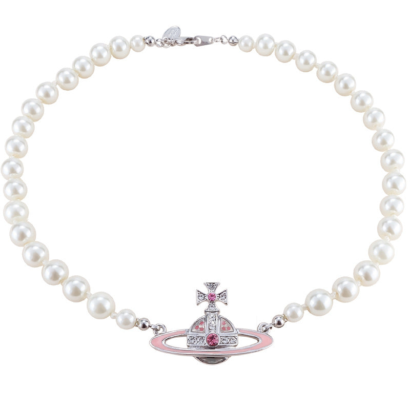 Vivienne Westwood classic single layer orb pearl necklace