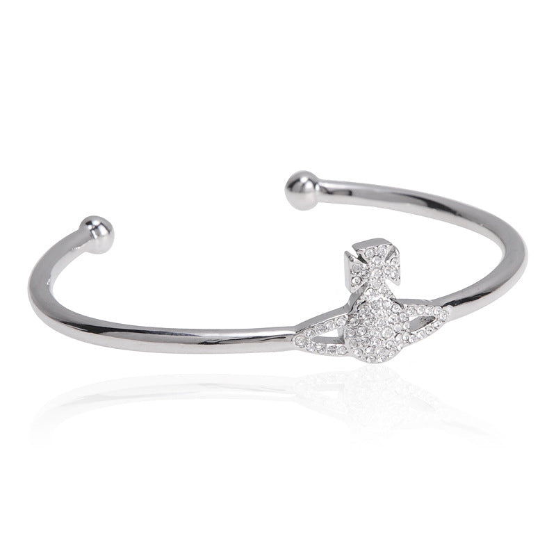 Vivienne Westwood KIKA full diamond bracelet exquisite high-grade accessories