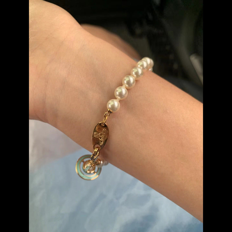 Vivienne Westwood necklace pearl set multicolor bracelet