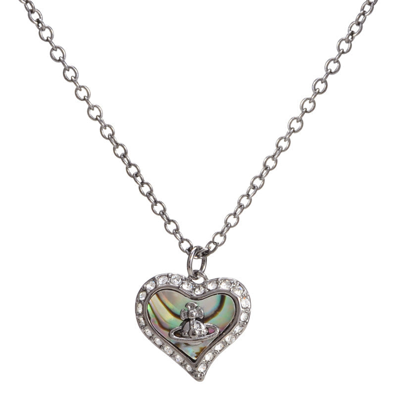Vivienne Westwood love series shell pendant necklace