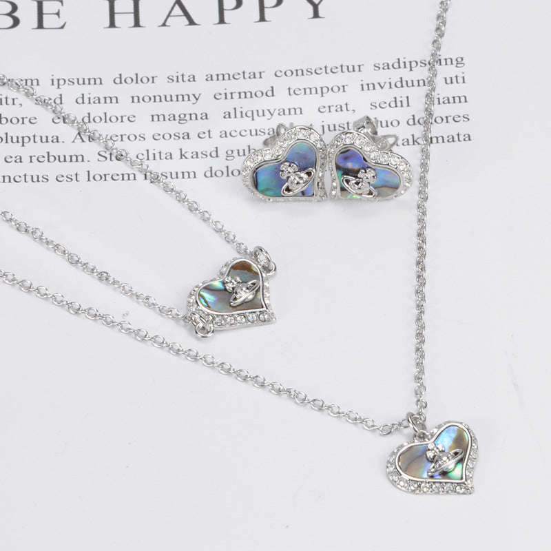 Vivienne Westwood love series shell pendant necklace