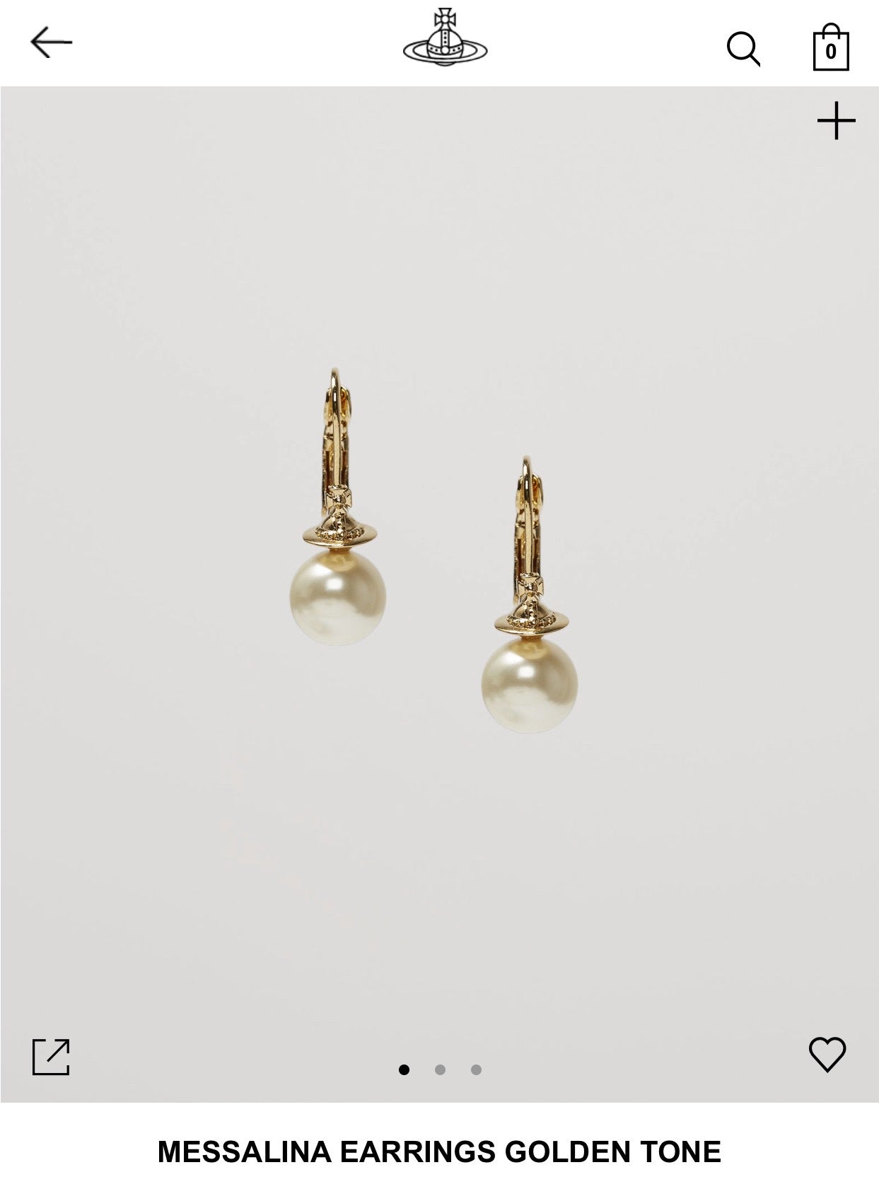 Vivienne Westwood pearl earrings earrings simple and light luxury high-grade