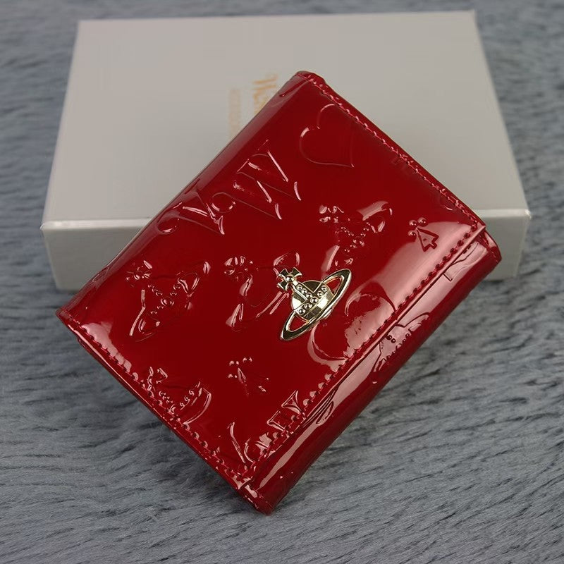 Vivienne Westwood Lacquer embossed printer wallet