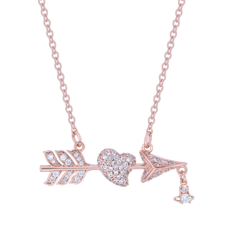 Vivienne Westwood arrow through heart pendant necklace premium exquisite and versatile
