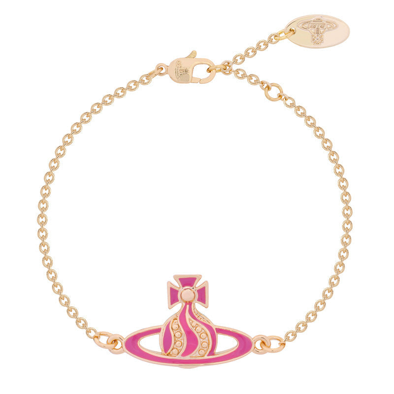 Vivienne Westwood twisted cream paint bracelet High sense