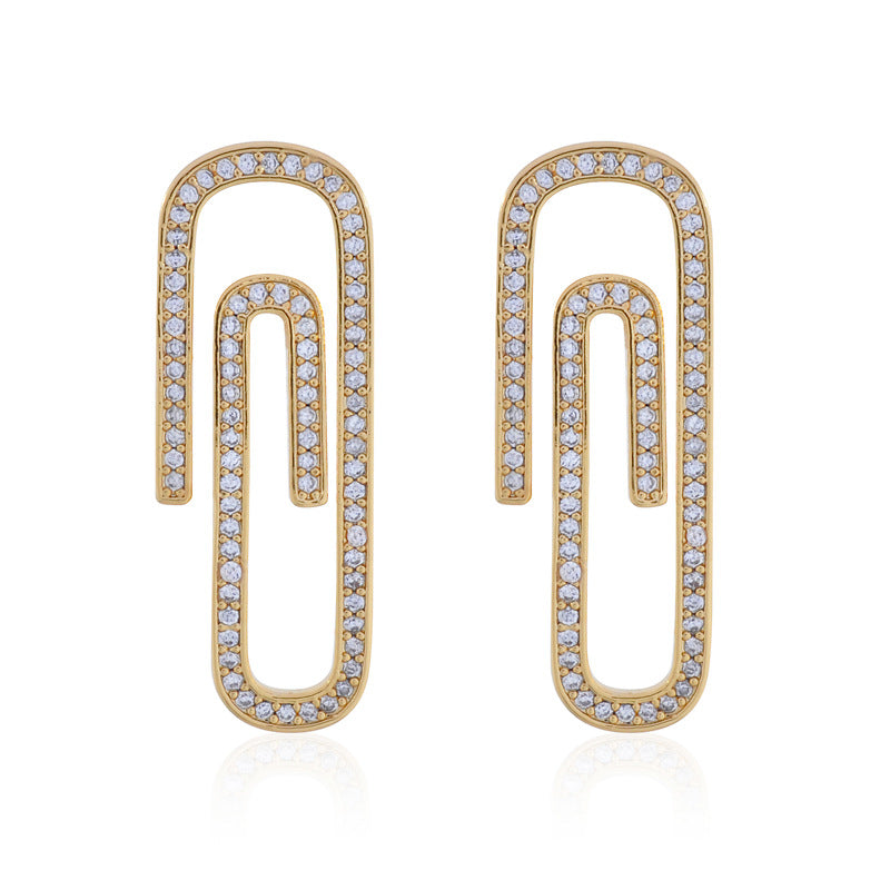 Vivienne Westwood New return Pin Stud earrings punk European and American all-matching