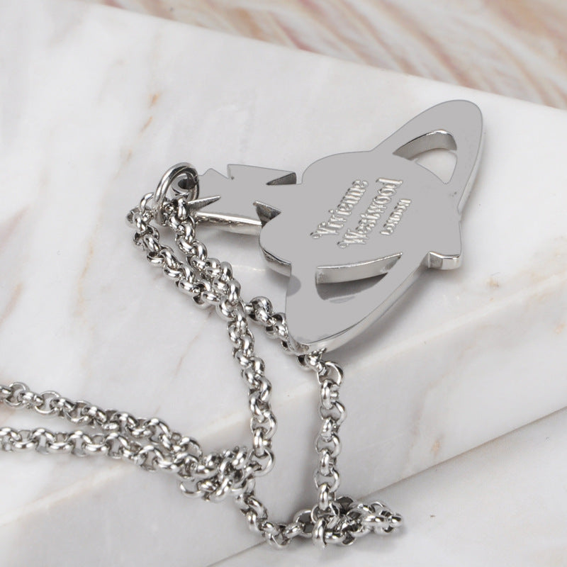 Vivienne Westwood love pendant necklace European and American punk personality all-match