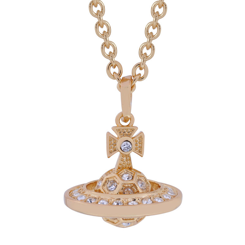 Honeycomb three-dimensional pendant necklace women's exquisite high sense