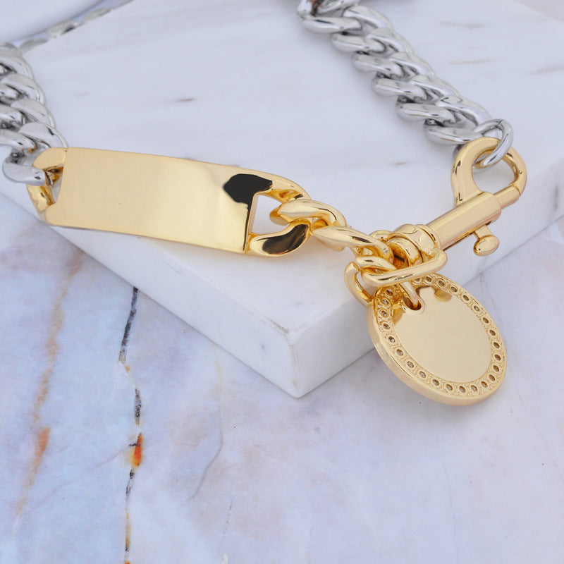 Vivienne Westwood chain round necklace personality European and American punk