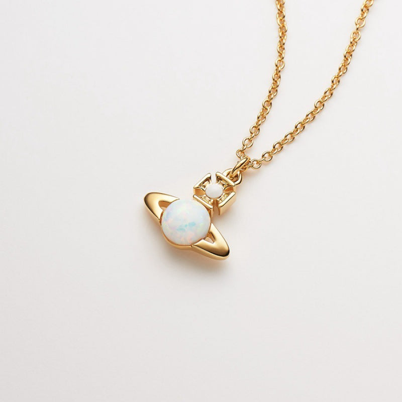Opal stone necklace spring and summer new little red book recommendation
