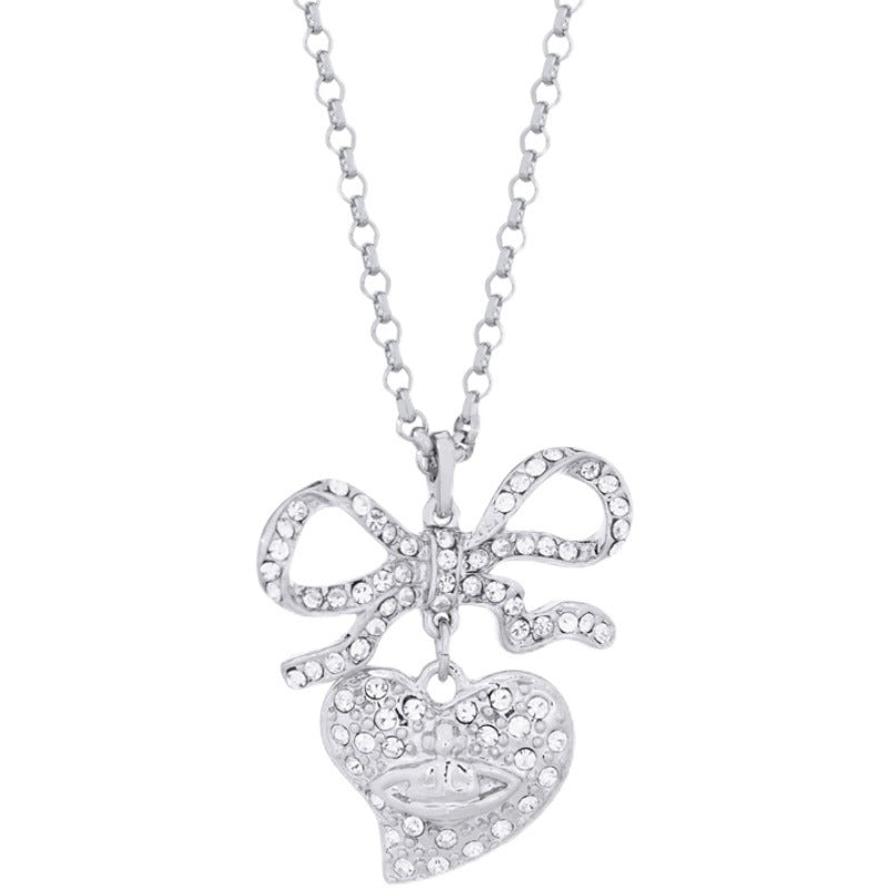 Vivienne Westwood romantic bow love pendant necklace