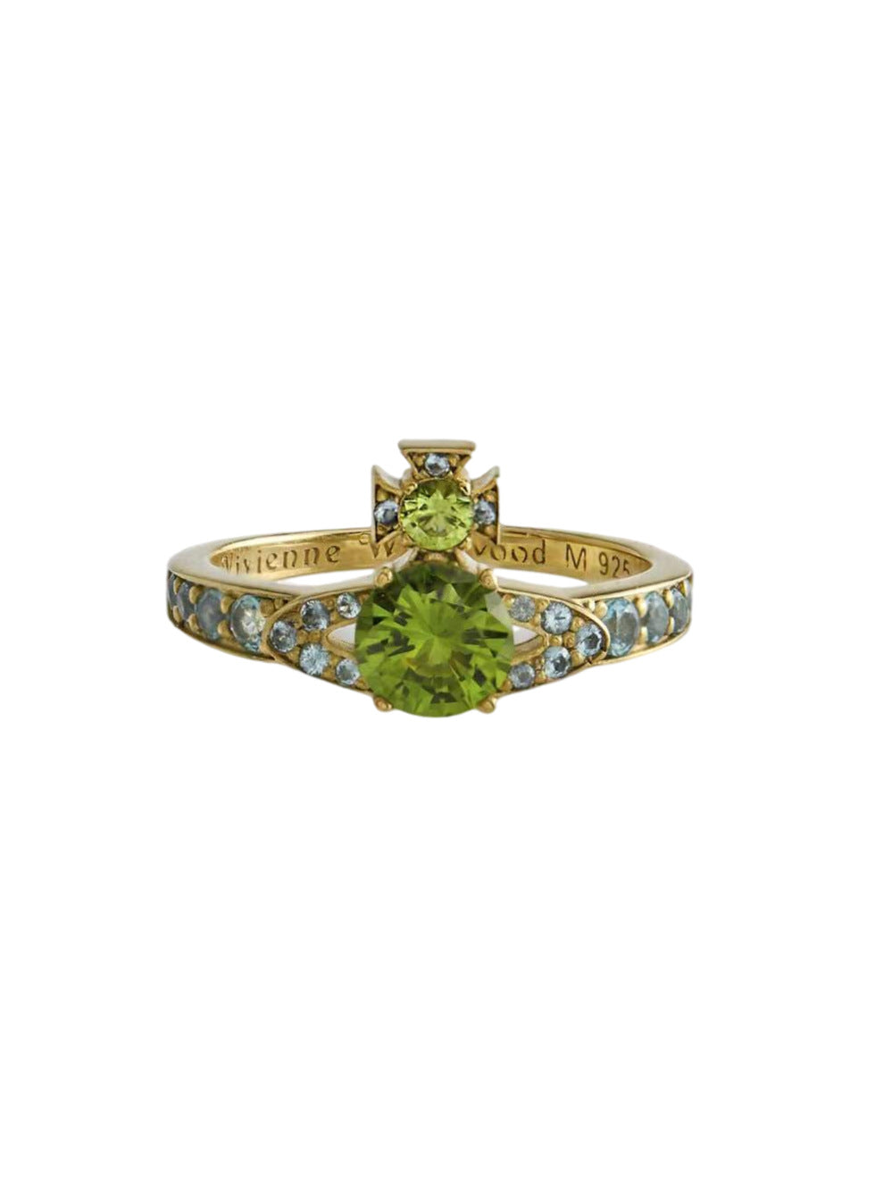 Vivienne Westwood ISMENE full diamond ring ins style advanced sense