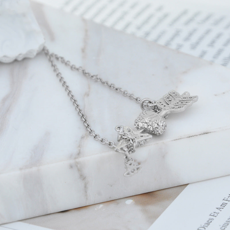 Vivienne Westwood arrow through heart pendant necklace premium exquisite and versatile