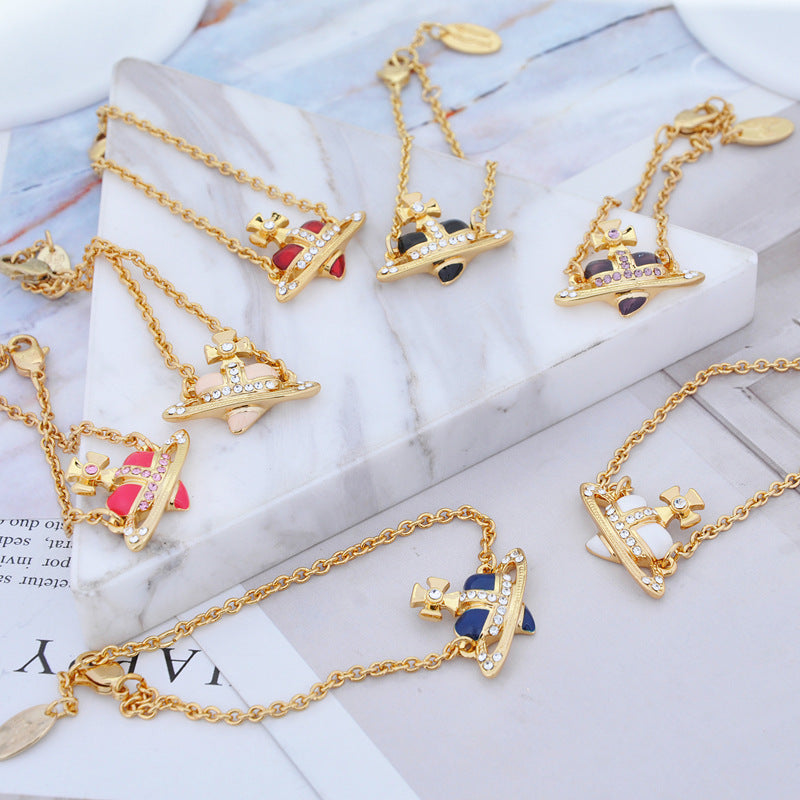 Vivienne Westwood love series bracelet female ins style high sense accessories