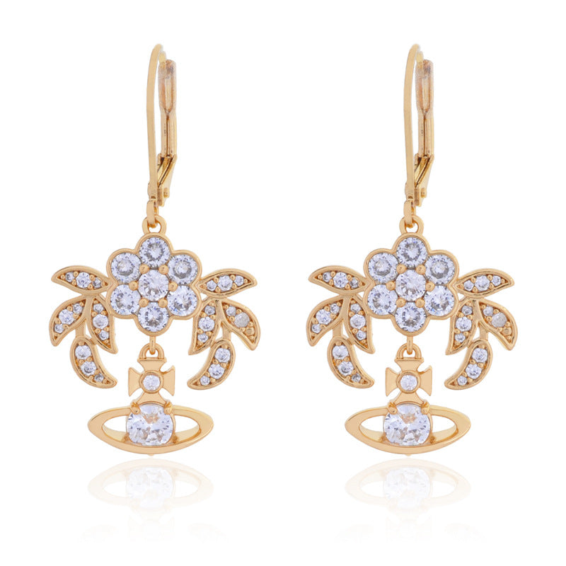 Vivienne Westwood women's fashion Japanese and Korean earrings