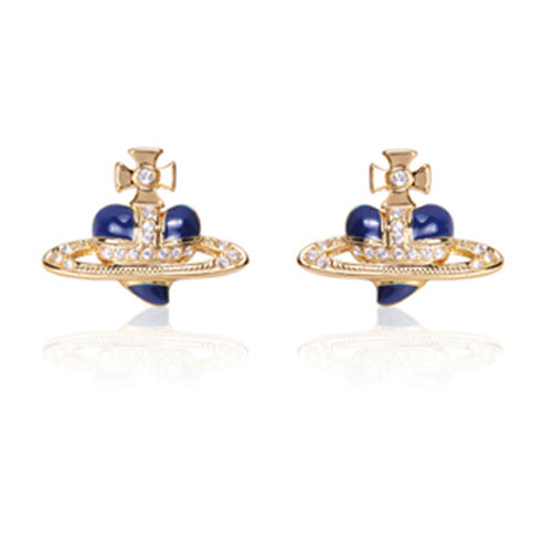 Vivienne Westwood classic love paint stud earrings