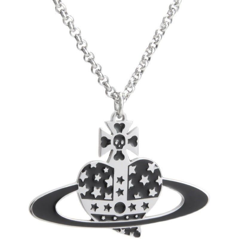 Vivienne Westwood love pendant necklace European and American punk personality all-match