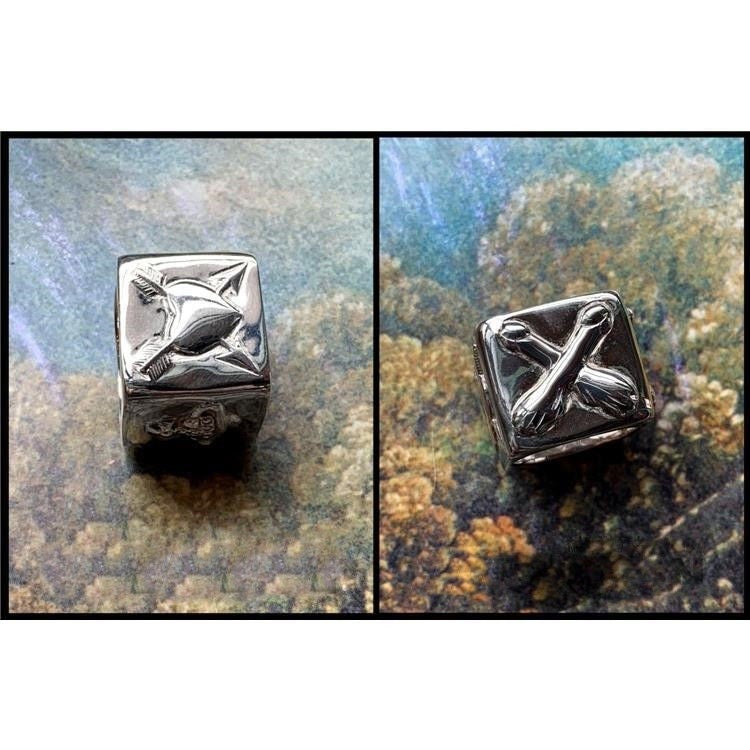 Vivienne Westwood penis heart cube heavy ring personality punk