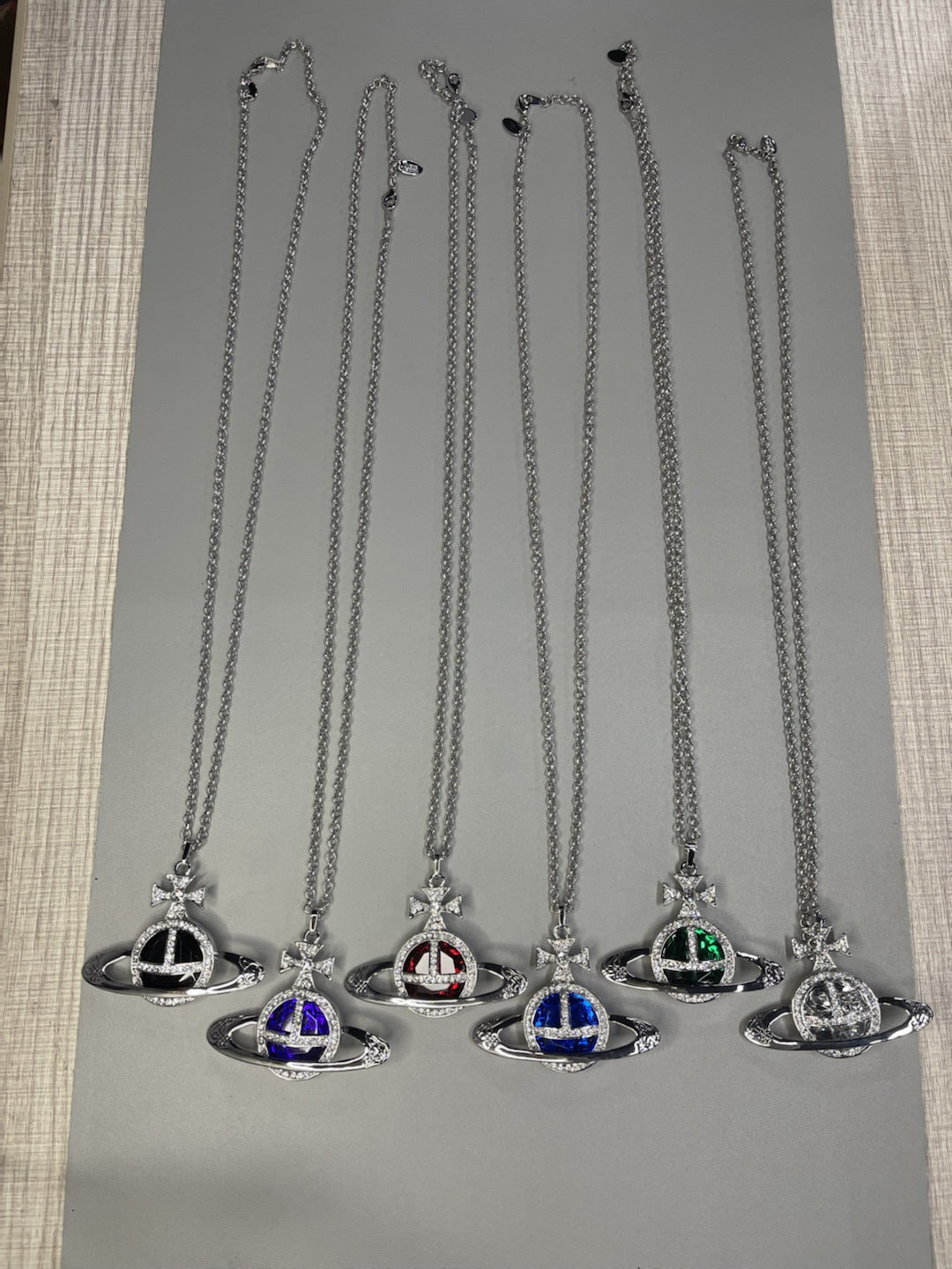 Vivienne Westwood shining big gem pendant necklace personalized European and American style